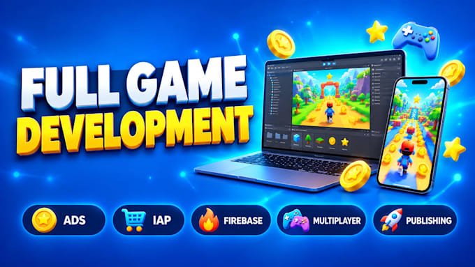 create a custom unity mobile game, hypercasual or 3d game