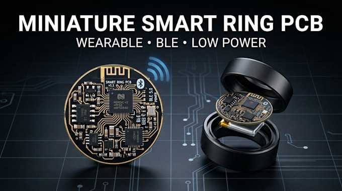 design miniature wearable pcb for smart ring devices