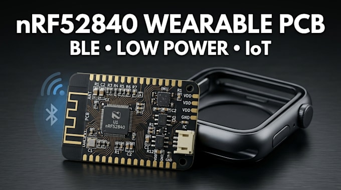 design nrf52840 pcb for smart wearable devices