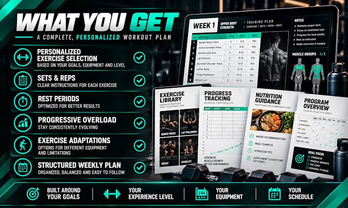 create personalized workout plans for strength and muscle growth