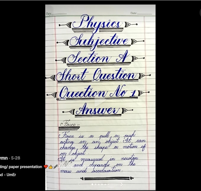 write english urdu handwriting