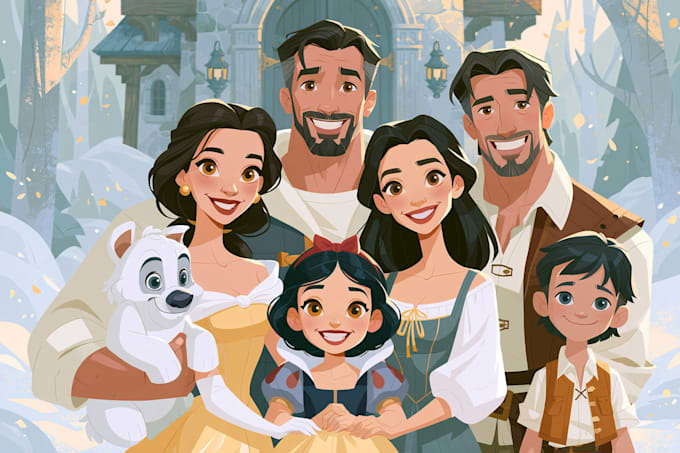 design charming cartoon characters for children