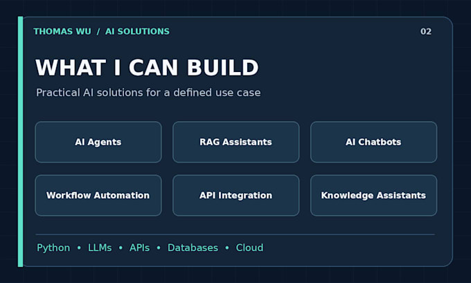 build ai agents llm applications and intelligent automation