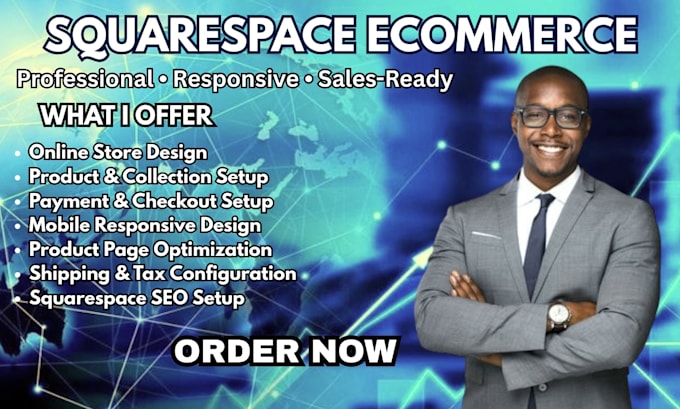 design squarespace ecommerce store online shop website