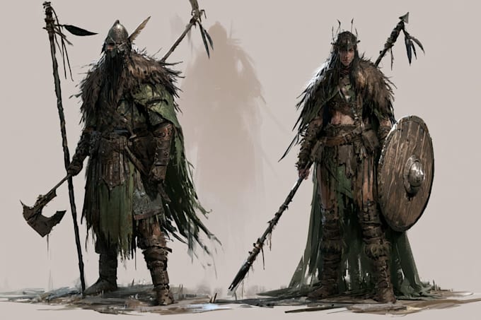 do a professional fantasy rpg character art