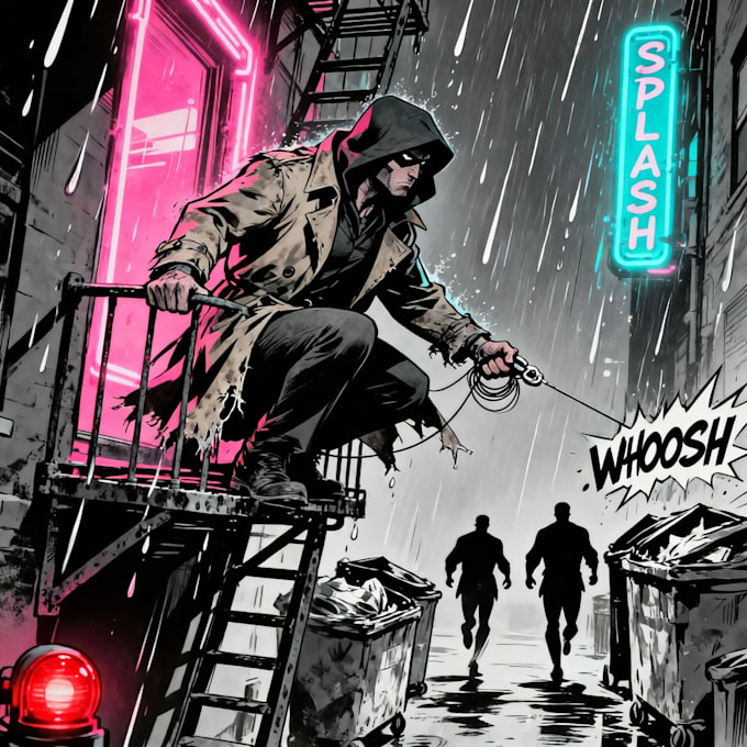 draw graphic novel and comic book illustration