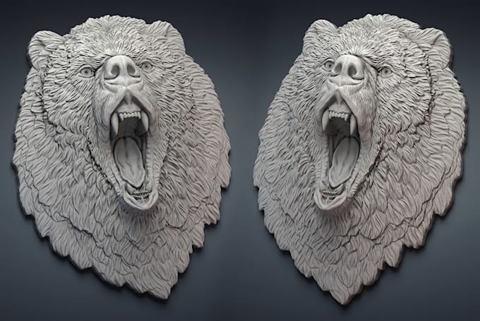 create 3d bas relief stl models for cnc carving and 3d printing