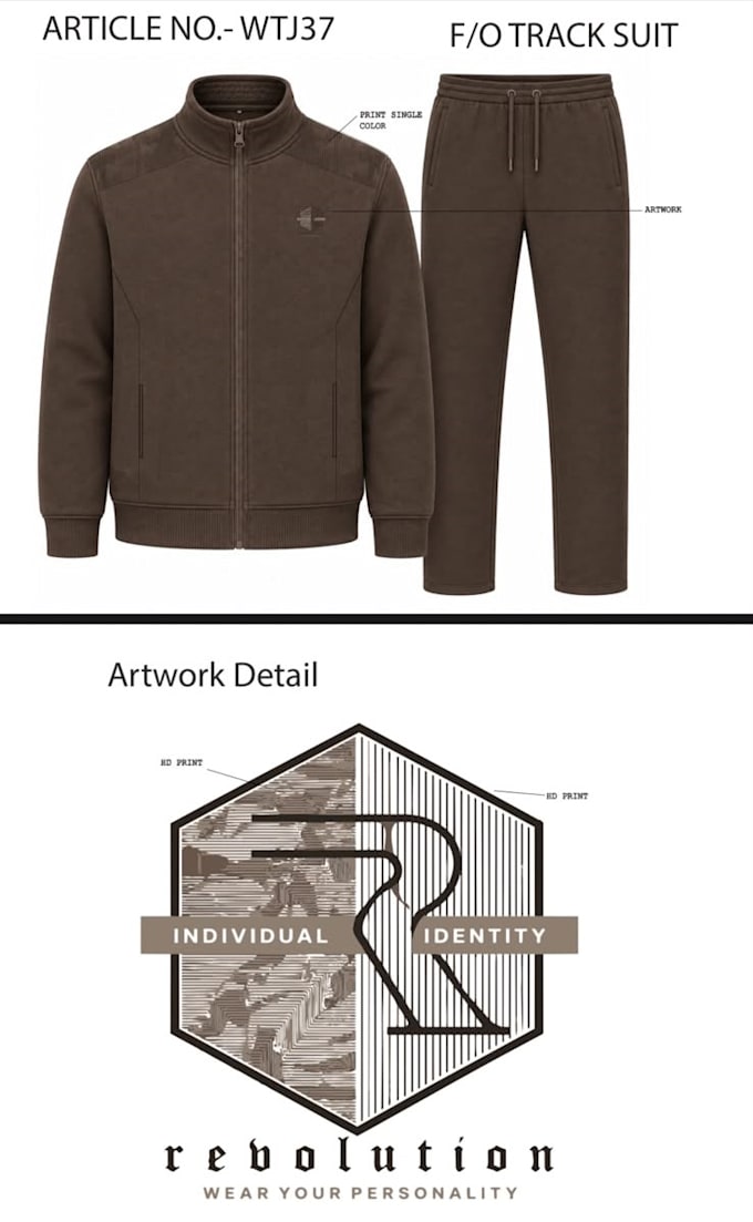 create professional apparel tech packs and marketing materials