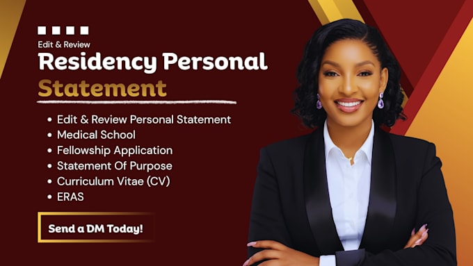 edit eras residency personal statement for img and US residency