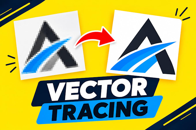 do professional vector tracing, convert image to vector ai eps svg
