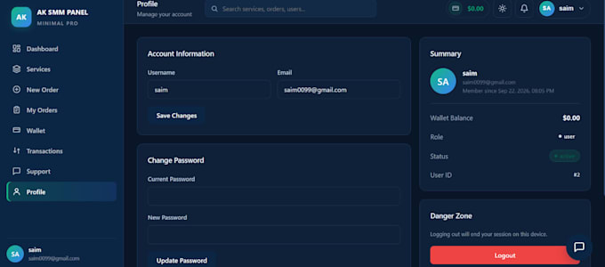 develop a professional full stack website with admin panel with payment method