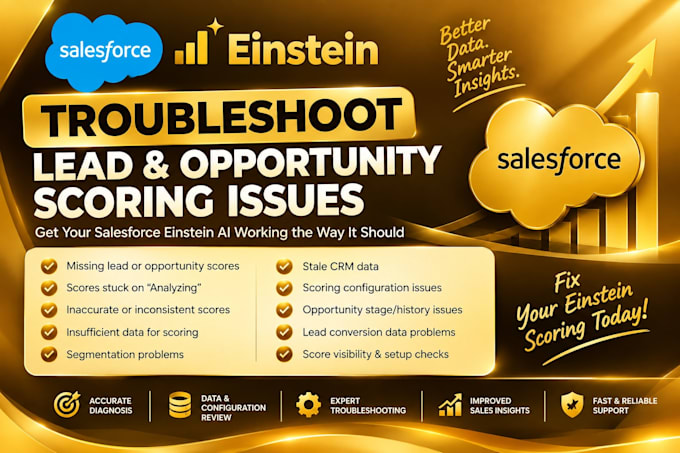troubleshoot salesforce einstein lead and opportunity scoring issues