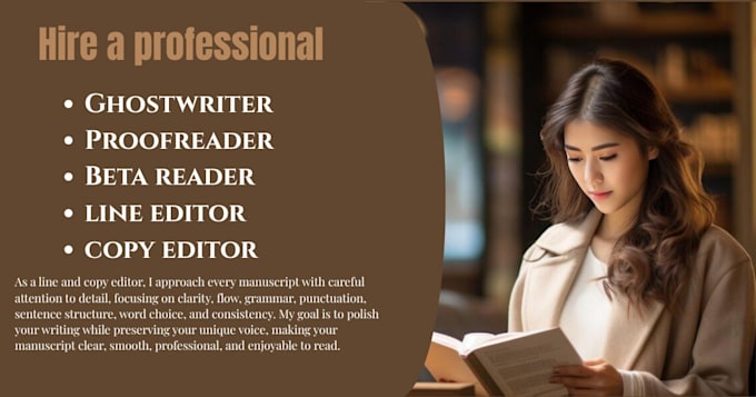 line edit and copy edit your book or manuscript