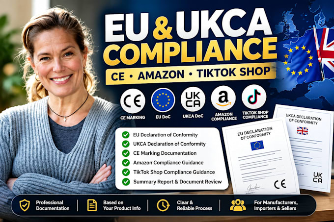draft eu ukca declaration of conformity, ce marking for amazon and tiktok shop
