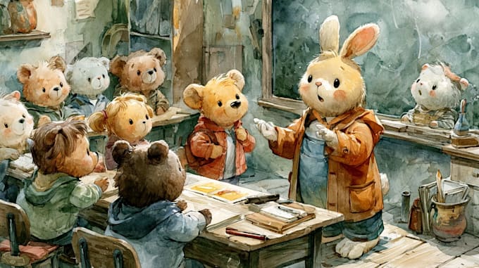 illustrate your children story with charming artwork