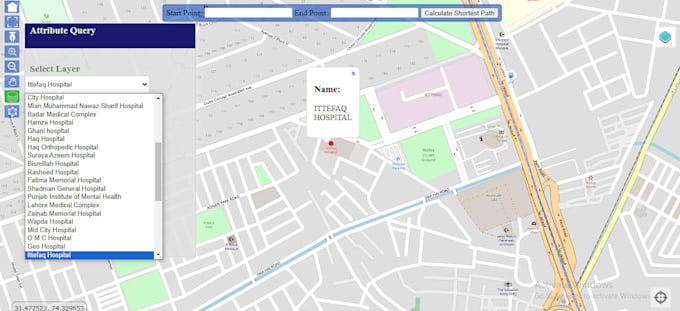 develop a custom interactive webgis web app or dashboard