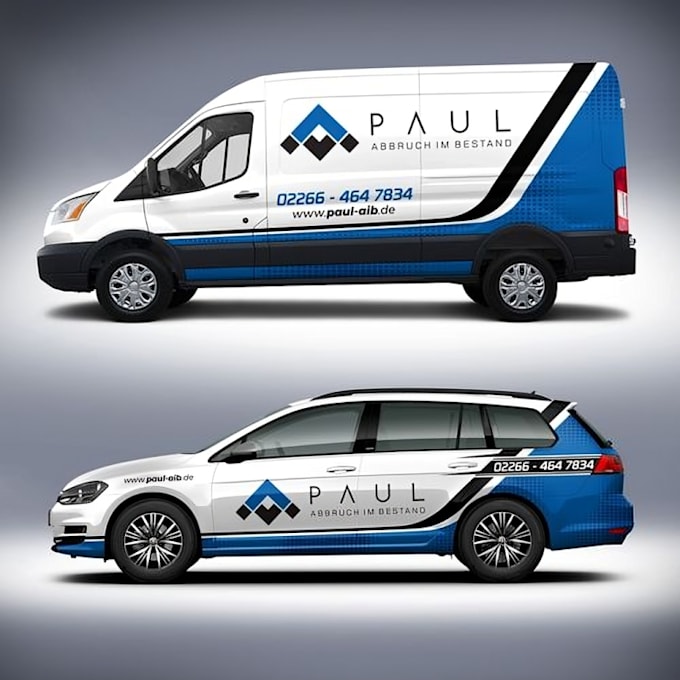 create fleet branding transit van wrap design and commerical vehicle graphics
