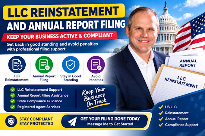 handle llc reinstatement and annual report filing