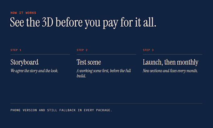 build a 3d animated website with webgl for your product or brand