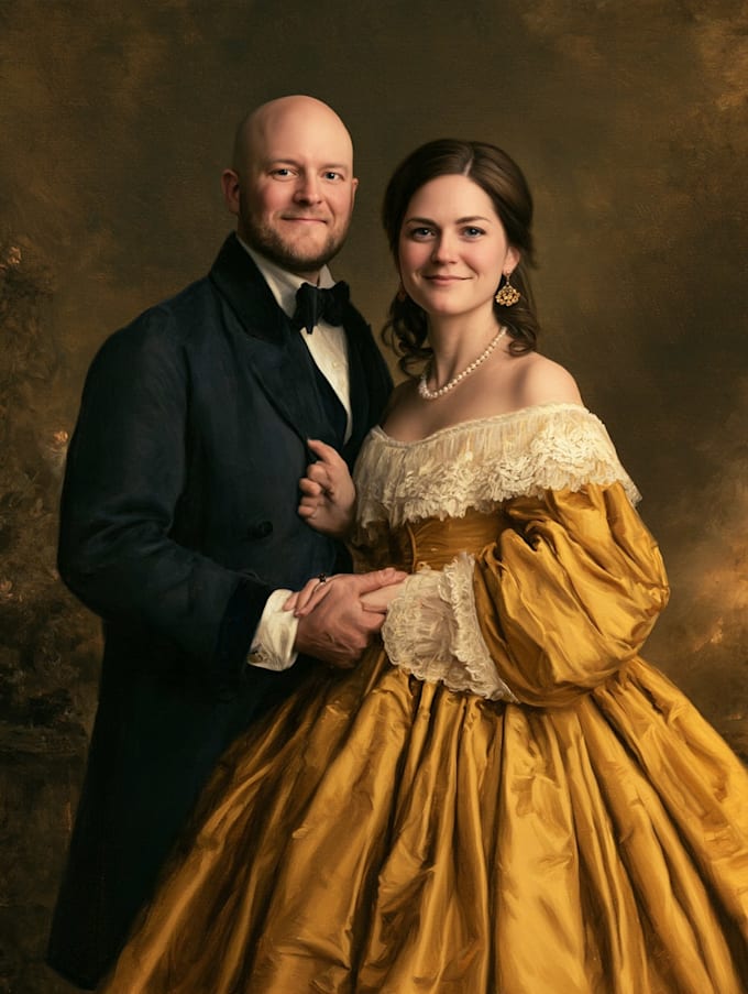 unique oil painting portrait
