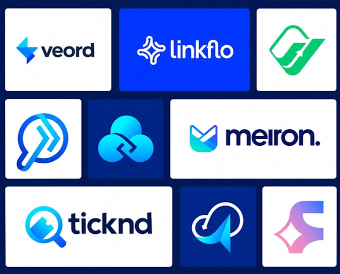 design modern tech startup and saas logo