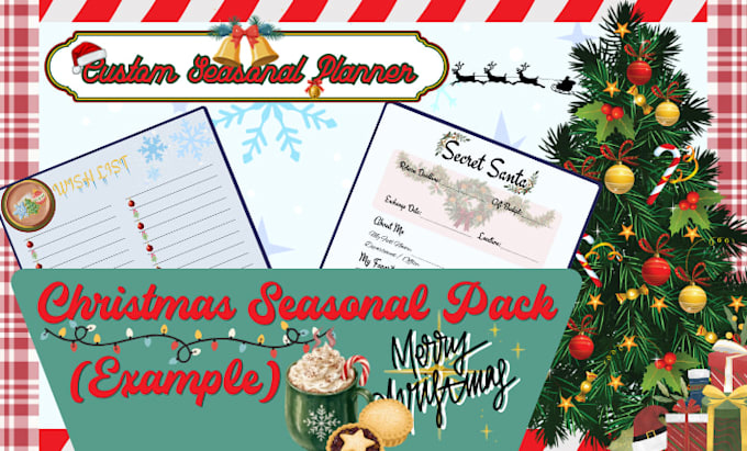 design a custom seasonal digital planner in canva