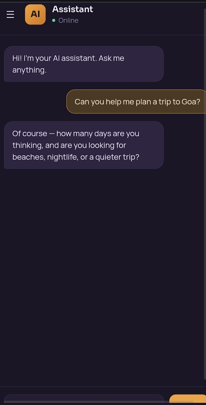 build a responsive ai chat interface with react and tailwind