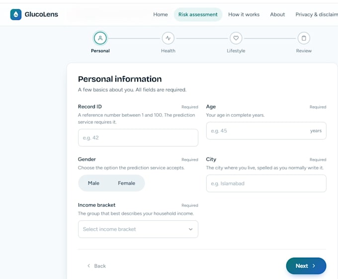 build a python machine learning model for your dataset
