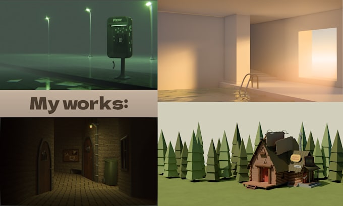 scene and background in 3d