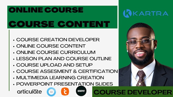 create online course content, elearning course curriculum, training manual PPT