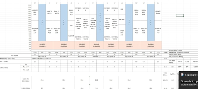 prepare electrical boq, quantity takeoff and estimation