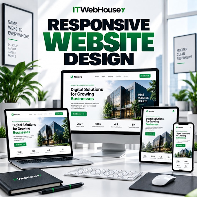 develop a modern custom website for your business