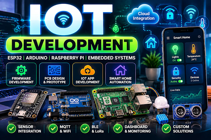 develop iot projects with esp32 arduino embedded systems and firmware