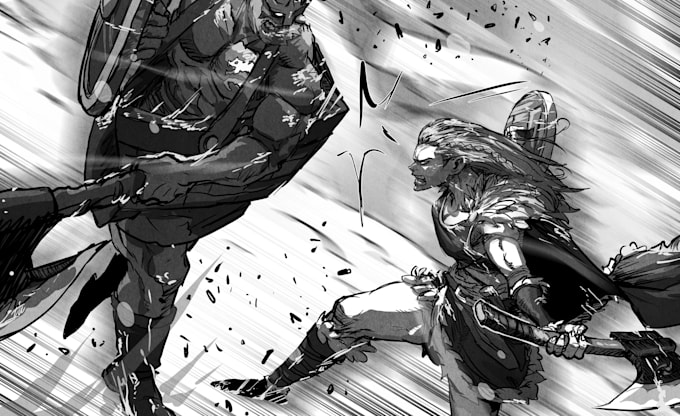 draw action manga or webcomic