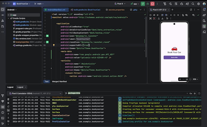 develop a simple android app using java and android studio
