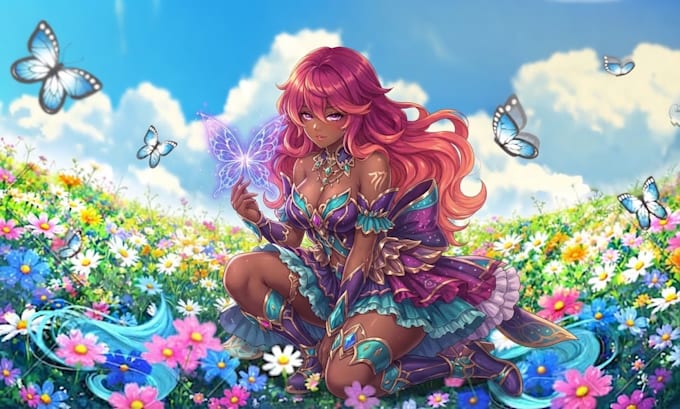 draw fan art in anime style