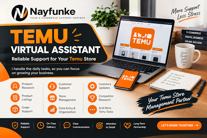 be your temu virtual assistant for daily store management and support