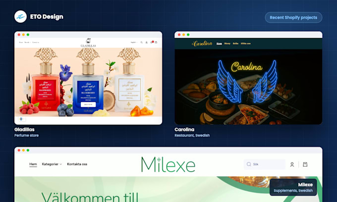 design a swedish shopify store for your brand