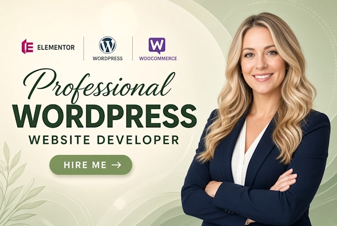 build, design or redesign wordpress website, rebuild wordpress elementor website