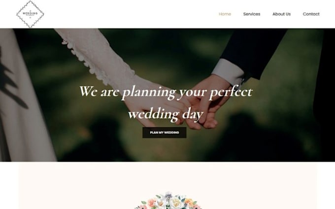 build squarespace wedding planner website event coordinator bridal service site