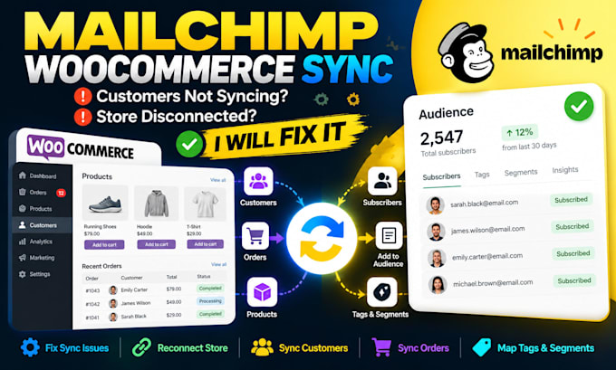 fix brevo smtp wordpress email, mailchimp woocommerce store sync, contact form 7
