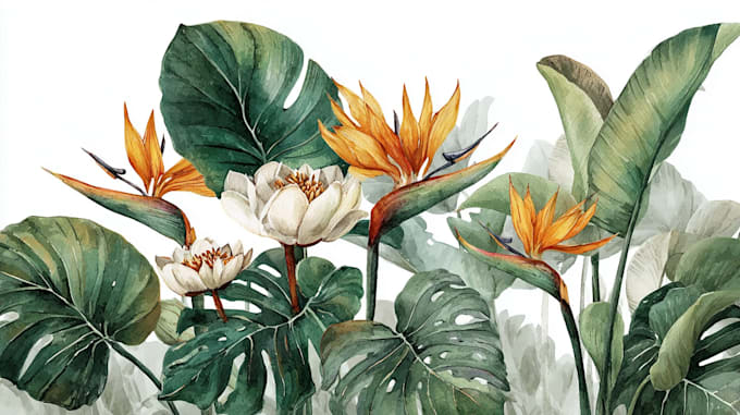 create custom flower and plant illustrations