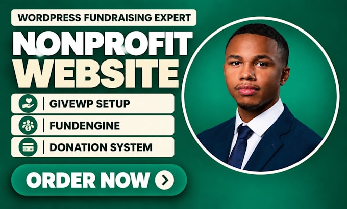 build nonprofit wordpress website with givewp or fundengine