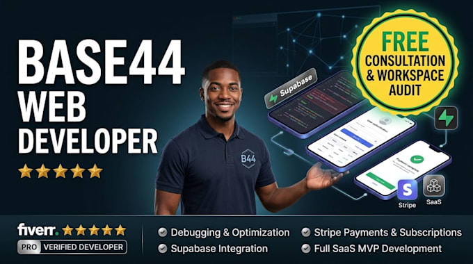 base44 developer base44 expert base44 app fix bugs build saas mvp supabase