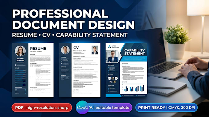 design professional resumes cvs and business capability statements