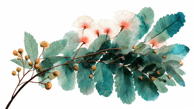 a botanical watercolor illustration