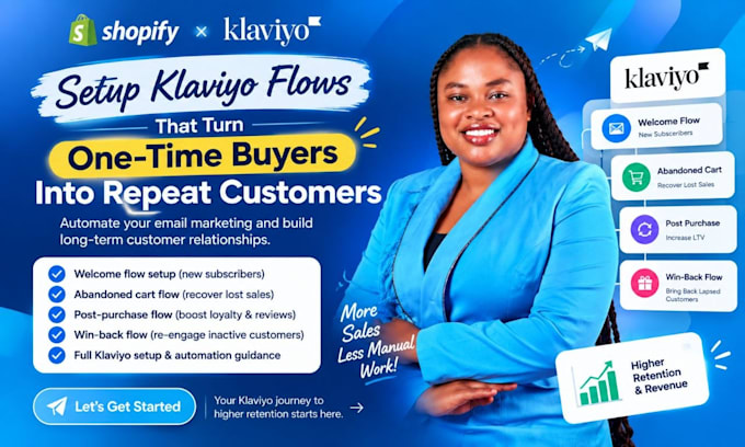 setup klaviyo flows to increase repeat purchases