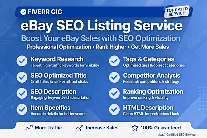 do ebay listing, ebay SEO listing, ebay lister