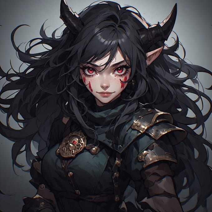 make unique dnd horror character art , dnd fantasy charecter