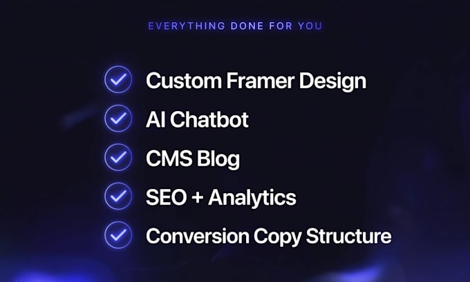 design a framer saas website with ai chatbot that converts